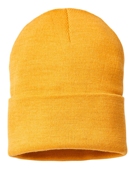 Atlantis Headwear Sustainable Beanie. PURE - Mustard Yellow