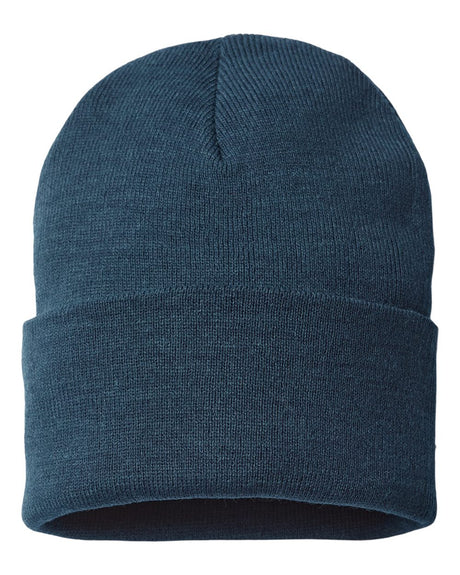 Atlantis Headwear Sustainable Beanie. PURE - Navy