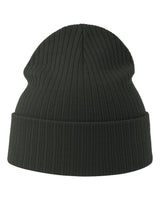 Atlantis Headwear Sustainable Rib Cuffed Beanie. RIO - Dark Grey