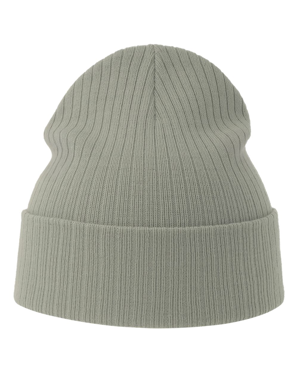 Atlantis Headwear Sustainable Rib Cuffed Beanie. RIO - Light Grey