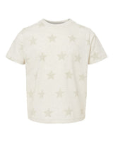 Code Five Toddler Star Print Tee. 3029 - Natural Heather Star