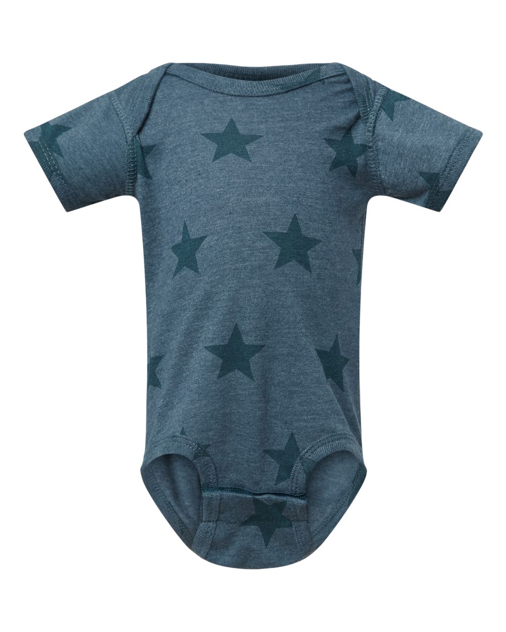 Code Five Infant Star Print Bodysuit. 4329 - Denim Star