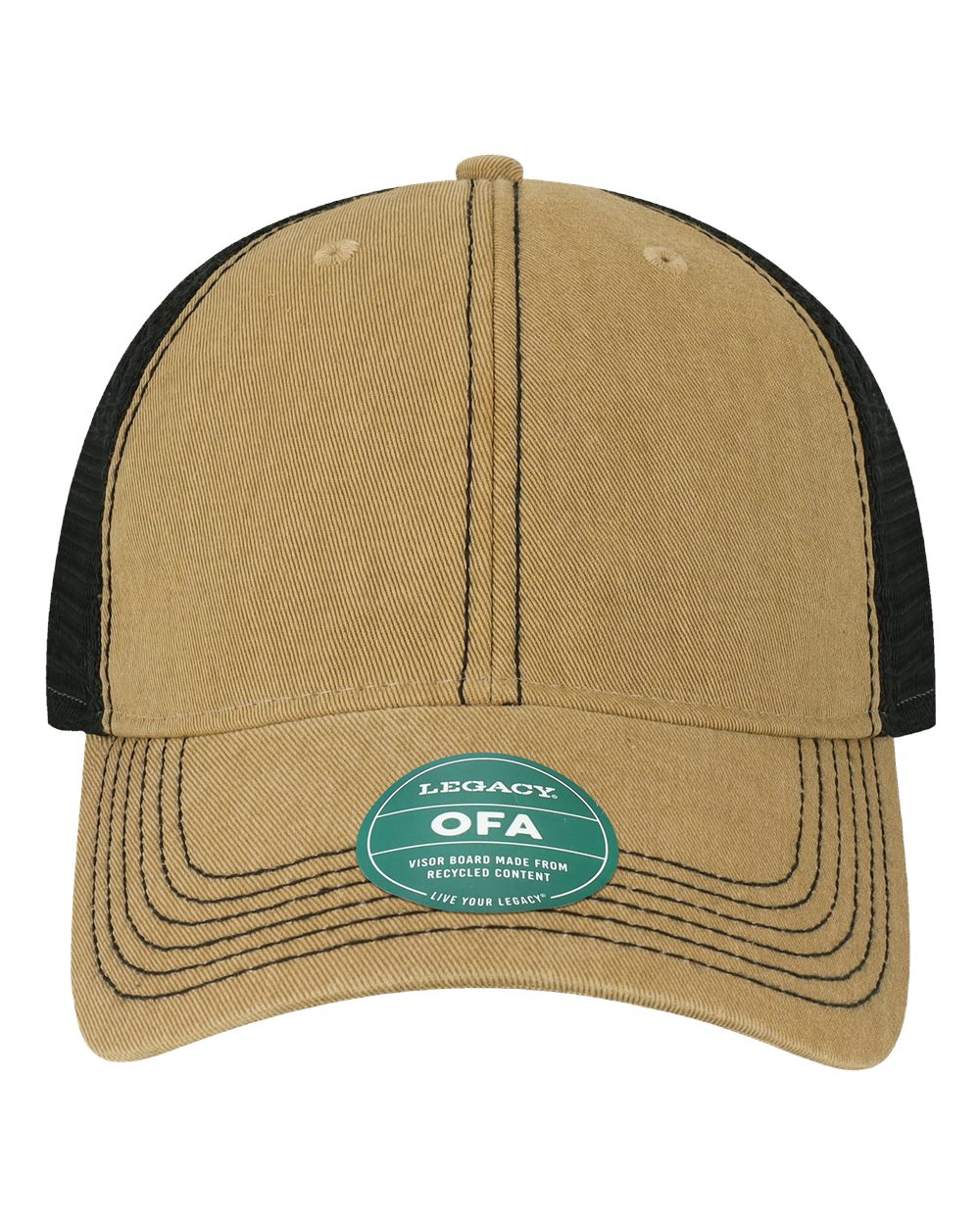 LEGACY Old Favorite Trucker Cap. OFA - Khaki/ Black