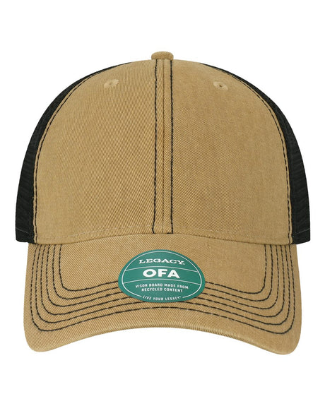 LEGACY Old Favorite Trucker Cap. OFA - Khaki/ Black