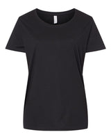 LAT Women's Curvy Collection Fine Jersey Tee. 3816 - Blended Black