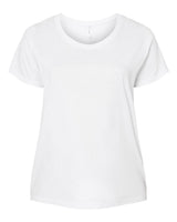 LAT Women's Curvy Collection Fine Jersey Tee. 3816 - Blended White