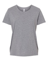 LAT Women's Curvy Collection Fine Jersey Tee. 3816 - Granite Heather