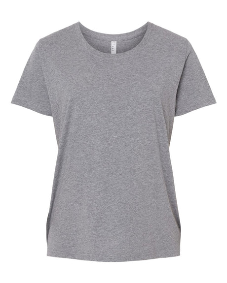 LAT Women's Curvy Collection Fine Jersey Tee. 3816 - Granite Heather