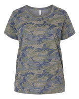 LAT Women's Curvy Collection Fine Jersey Tee. 3816 - Vintage Camo