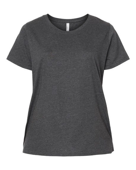 LAT Women's Curvy Collection Fine Jersey Tee. 3816 - Vintage Smoke