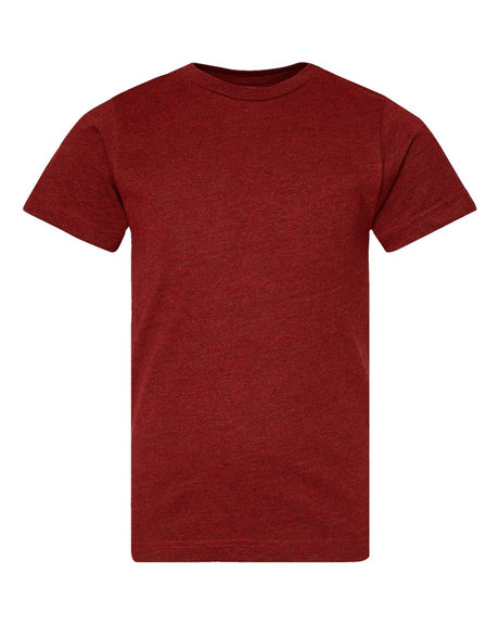 LAT Youth Fine Jersey Tee. 6101 - Cardinal Blackout