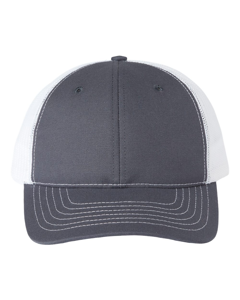 Classic Caps USA-Made Trucker Cap. USA100 - Charcoal/ White
