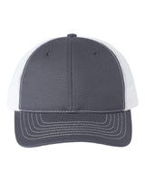 Classic Caps USA-Made Trucker Cap. USA100 - Charcoal/ White