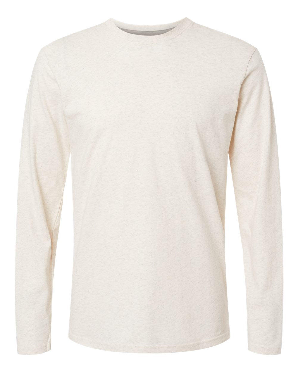 LAT Unisex Fine Jersey Long Sleeve Tee. 6918 - Natural Heather