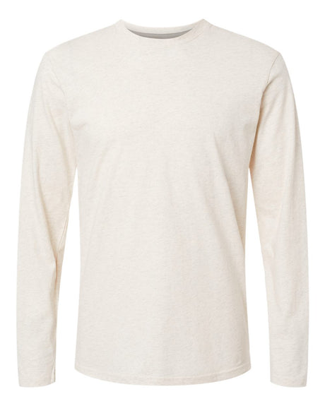 LAT Unisex Fine Jersey Long Sleeve Tee. 6918 - Natural Heather