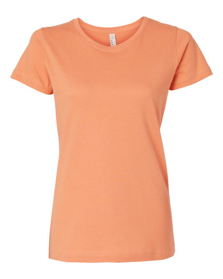 LAT Women's Fine Jersey Tee. 3516 - Sunset
