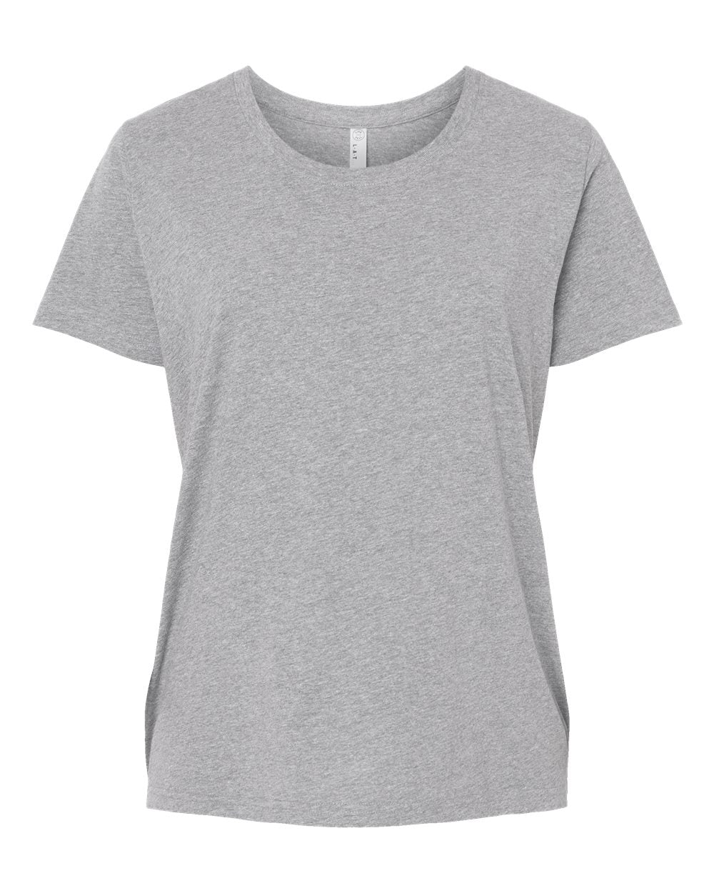 LAT Women's Curvy Collection Fine Jersey Tee. 3816 - Heather