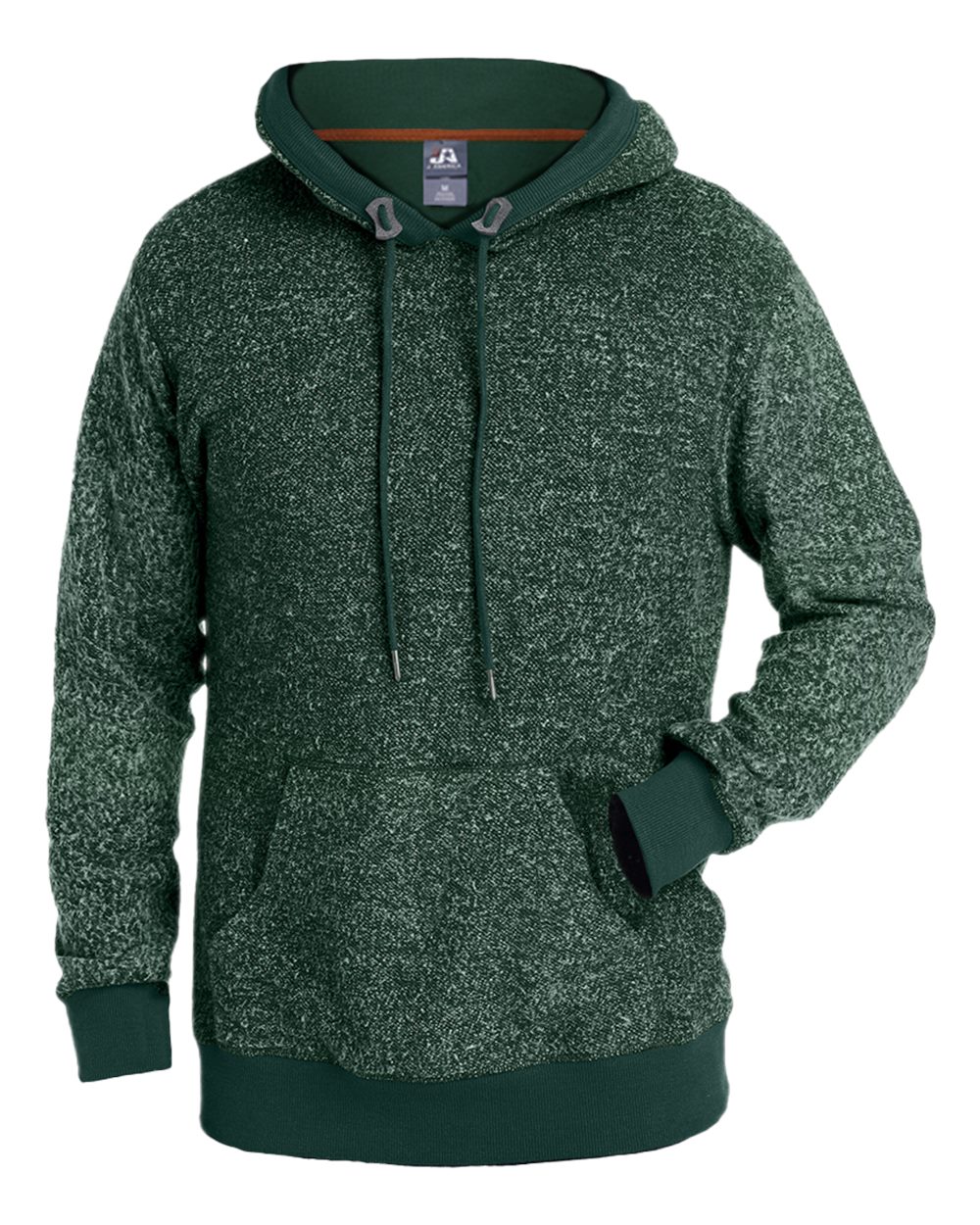 J. America Men's Aspen Fleece Hooded Sweatshirt. 8711 - Forest Speck