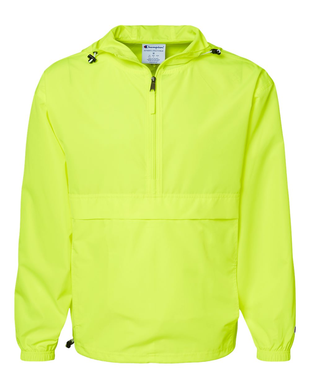 Champion Unisex Packable Anorak Jacket. CO200 - Safety Green