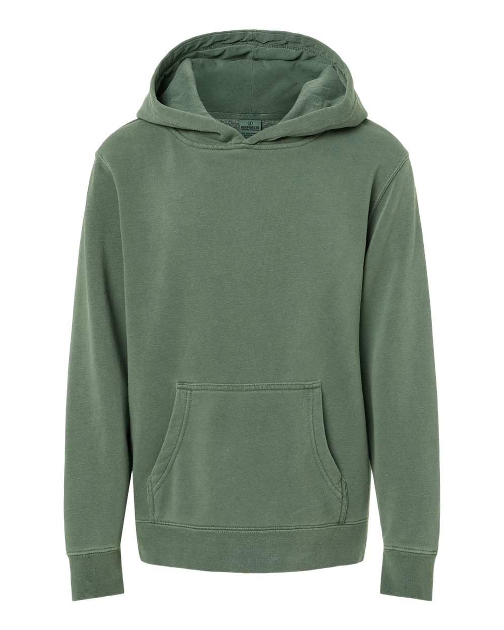 Independent Trading Co. Youth Midweight Pigment-Dyed Hooded Sweatshirt. PRM1500Y - Pigment Alpine Green