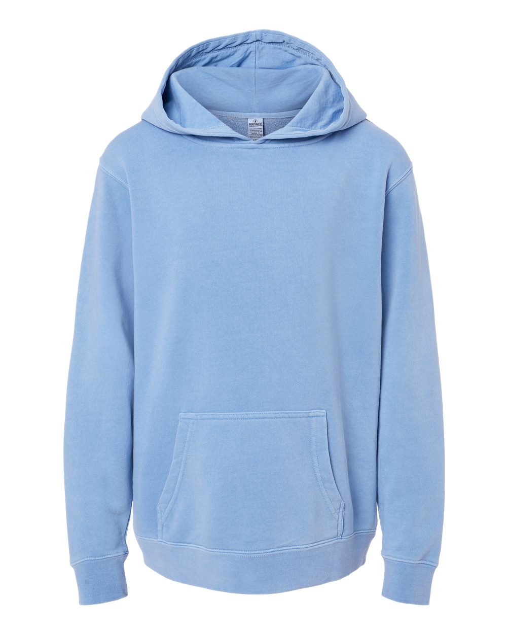 Independent Trading Co. Youth Midweight Pigment-Dyed Hooded Sweatshirt. PRM1500Y - Pigment Light Blue
