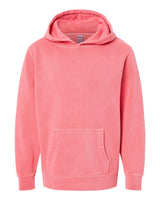 Independent Trading Co. Youth Midweight Pigment-Dyed Hooded Sweatshirt. PRM1500Y - Pigment Pink