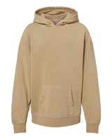 Independent Trading Co. Youth Midweight Pigment-Dyed Hooded Sweatshirt. PRM1500Y - Pigment Sandstone