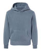Independent Trading Co. Youth Midweight Pigment-Dyed Hooded Sweatshirt. PRM1500Y - Pigment Slate Blue