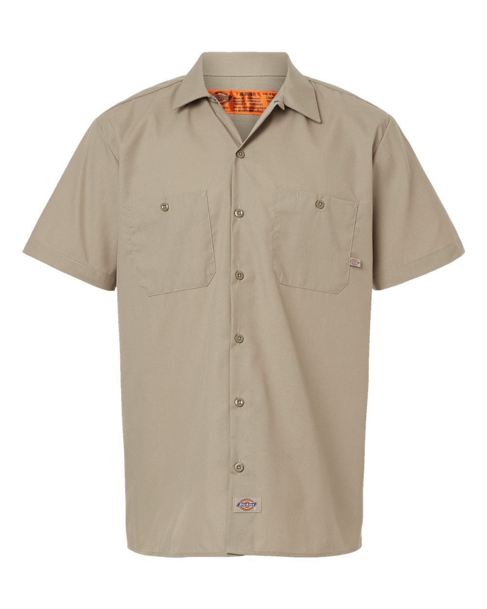 Dickies Men's Industrial Short Sleeve Work Shirt. S535 - Desert Sand