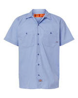Dickies Men's Industrial Short Sleeve Work Shirt. S535 - Light Blue