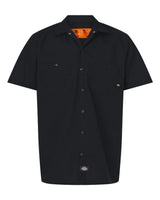 Dickies Men's Tall Industrial Short Sleeve Work Shirt. S535T - Black