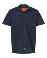 Dickies Men's Tall Industrial Short Sleeve Work Shirt. S535T - Dark Navy
