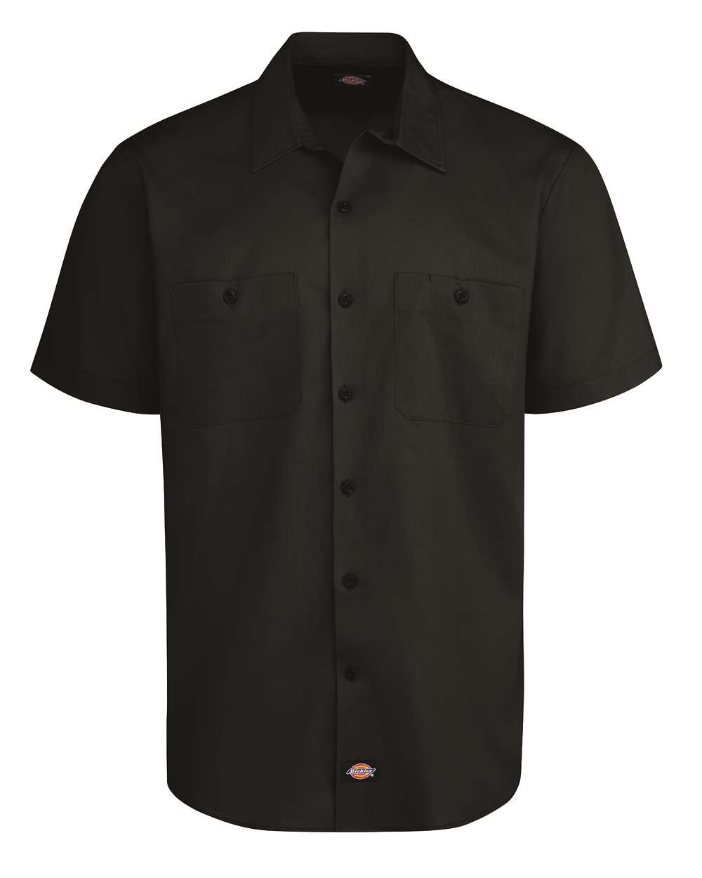 Dickies Men's Industrial Worktech Ventilated Short Sleeve Work Shirt. LS51 - Black
