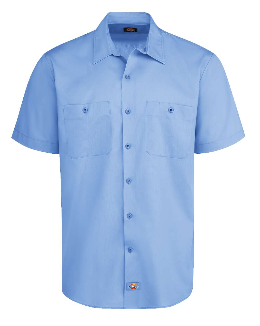 Dickies Men's Industrial Worktech Ventilated Short Sleeve Work Shirt. LS51 - Light Blue