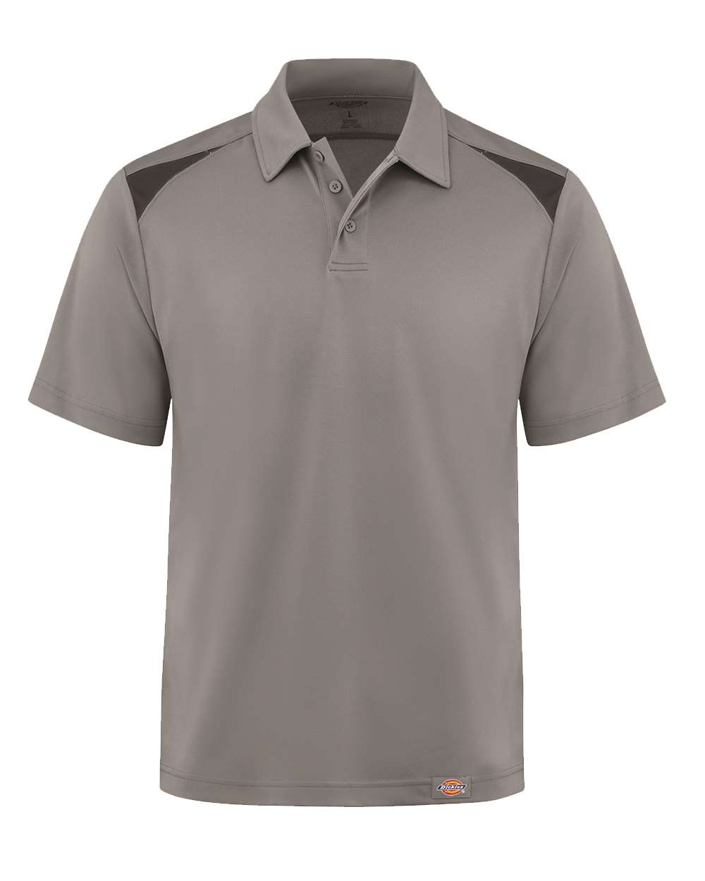 Dickies Unisex Team Performance Short Sleeve Work Shirt. LS66 - Smoke/ Black
