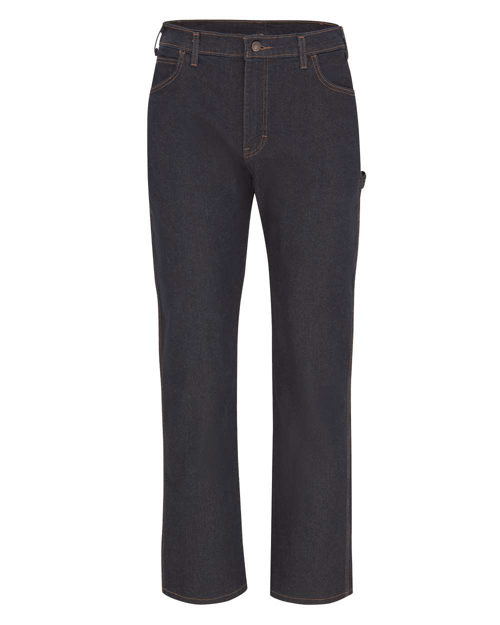 Dickies Men's Industrial Carpenter Flex Jeans. LU22 - Rinsed Indigo Blue - 39 Unhemmed