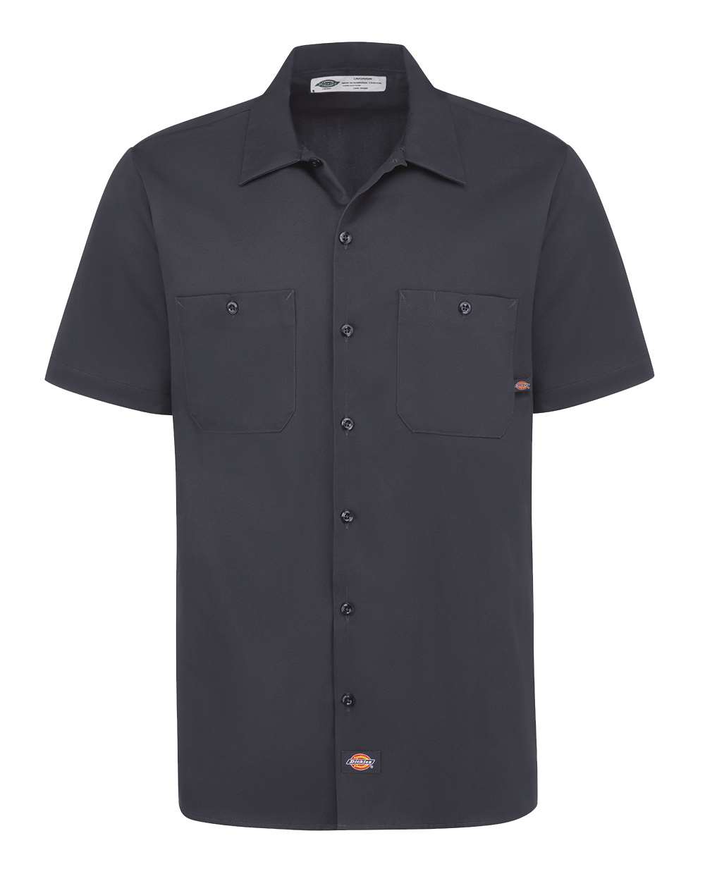 Dickies Men's Industrial Short Sleeve Cotton Work Shirt. S307 - Dark Navy