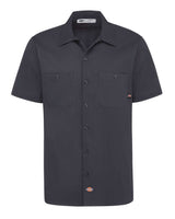 Dickies Men's Industrial Short Sleeve Cotton Work Shirt. S307 - Dark Navy