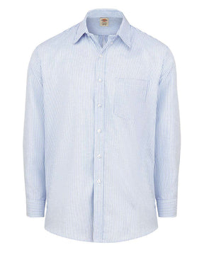Dickies Men's Oxford Shirt. SSS36 - Blue/ White Stripe
