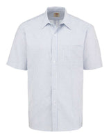 Dickies Men's Short Sleeve Oxford Shirt. SSS46 - Blue/ White Stripe