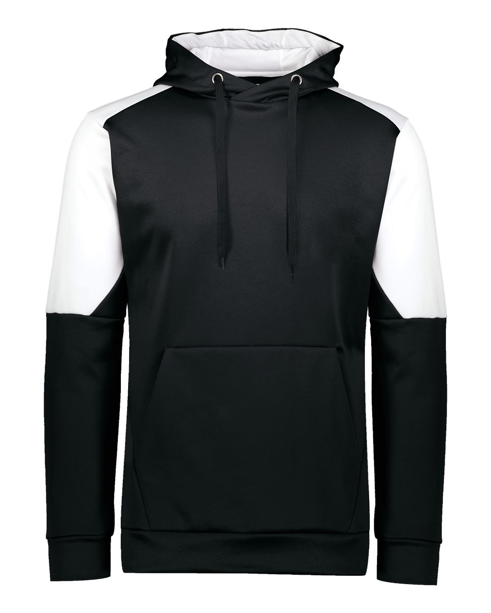 Holloway Unisex Blue Chip Hooded Sweatshirt. 222540 - Black/ White