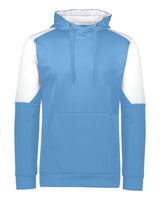 Holloway Unisex Blue Chip Hooded Sweatshirt. 222540 - Columbia Blue/ White