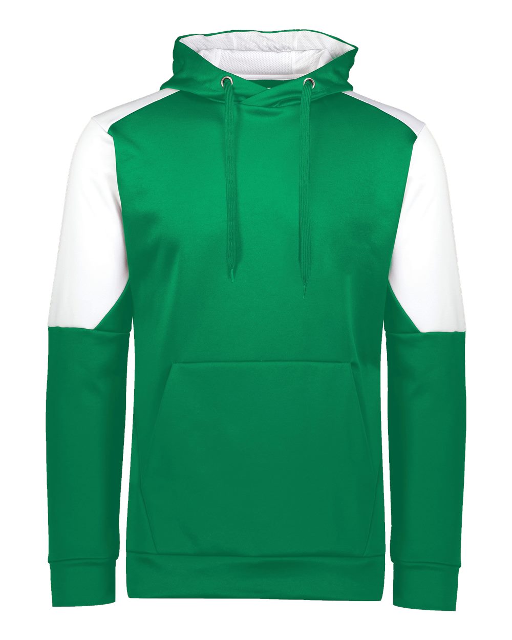 Holloway Unisex Blue Chip Hooded Sweatshirt. 222540 - Kelly/ White