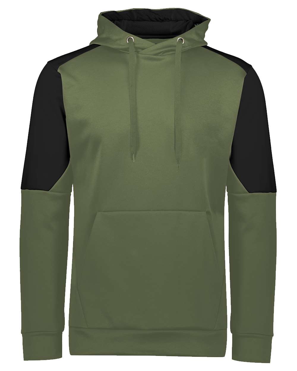 Holloway Unisex Blue Chip Hooded Sweatshirt. 222540 - Olive/ Black