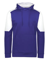 Holloway Unisex Blue Chip Hooded Sweatshirt. 222540 - Purple/ White