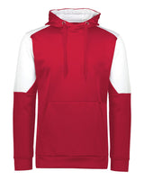 Holloway Unisex Blue Chip Hooded Sweatshirt. 222540 - Scarlet/ White