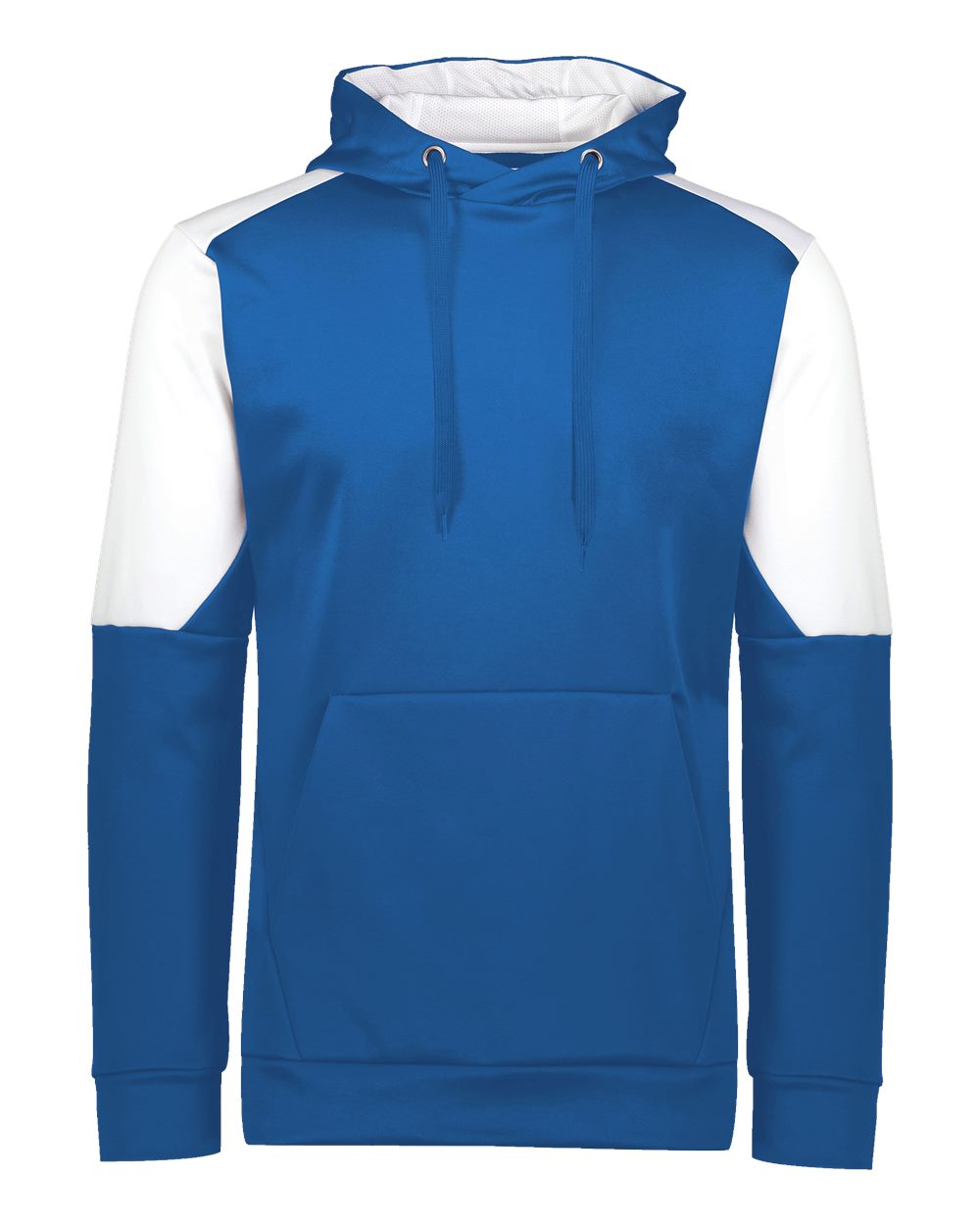 Holloway Unisex Blue Chip Hooded Sweatshirt. 222540 - Royal/ White
