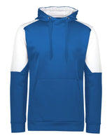 Holloway Unisex Blue Chip Hooded Sweatshirt. 222540 - Royal/ White