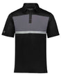 Holloway Men's Dry-Excel™ Prism Bold Polo. 222576 - Black/ Carbon