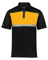 Holloway Men's Dry-Excel™ Prism Bold Polo. 222576 - Black/ Gold